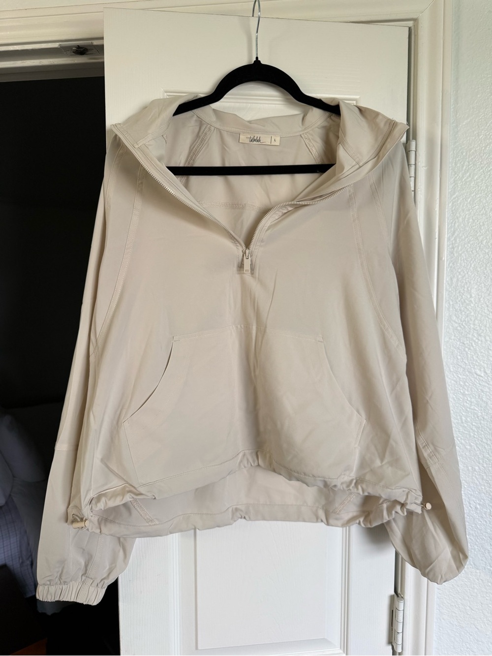 TALULAH Beige Hooded Pullover Jacket